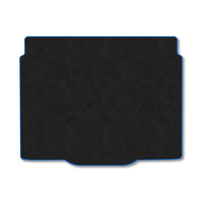 B&Q -  Citroen C4 (2020+) (Lower Boot) Premium Boot Liner Tailored Accessory Protector Pet Friendly Tufted Carpet Blue Trim