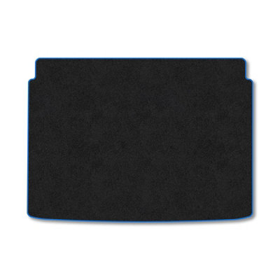 B&Q -  Citroen C4 (2020+) (Upper Boot) Premium Boot Liner Tailored Accessory Protector Pet Friendly Tufted Carpet Blue Trim