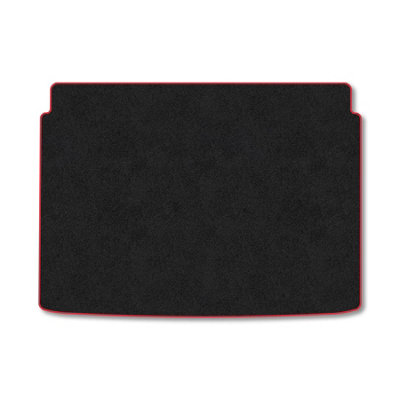 B&Q -  Citroen C4 (2020+) (Upper Boot) Premium Boot Liner Tailored Accessory Protector Pet Friendly Tufted Carpet Red Trim