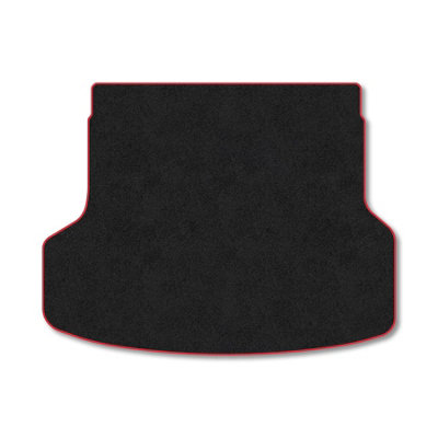 Car Mat Co Hyundai I30 (2016+) (Estate) Premium Boot Liner Tailored Accessory Protector Pet Friendly Tufted Carpet Red Trim from B&Q