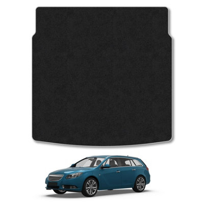 Car Mat Co Vauxhall Insignia Estate (2008-2017) Premium Boot Liner Tailored Accessory Protector Pet Friendly Tufted Carpet Grey Trim from B&Q