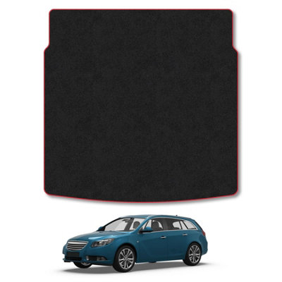 Car Mat Co Vauxhall Insignia Estate (2008-2017) Premium Boot Liner Tailored Accessory Protector Pet Friendly Tufted Carpet Red Trim from B&Q