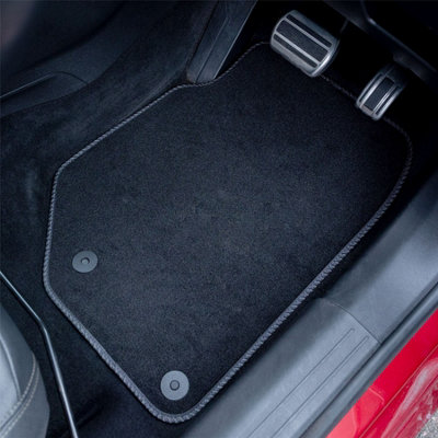 Car Mat Co Dacia Bigster (Hybrid Models Only) (2024+) Premium Car Mats Tufted-Pile Carpet Grey Trim Tailored Fit Car Accessories Durable Set from B&Q