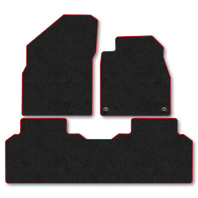 Car Mat Co Kia Ev4 (2025+) Premium Car Mats Tufted-Pile Carpet Red Trim Tailored Fit Car Accessories Durable Set from B&Q