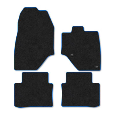 Car Mat Co Vauxhall Grandland (2024+) Premium Car Mats Tufted-Pile Carpet Blue Trim Tailored Fit Car Accessories Durable Set from B&Q