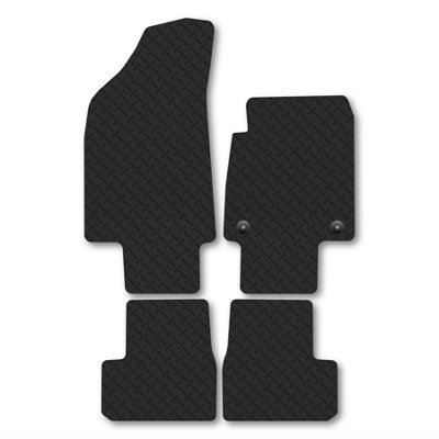 Car Mat Co Citroen Citroen C3 2024+ Heavy-Duty Rubber Car Mats Tailored Non Slip 5mm Thick from B&Q