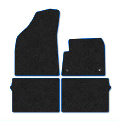 Car Mat Co Vauxhall Frontera (2025+) (Electric Models) Premium Car Mats Tufted-Pile Carpet Blue Trim Tailored Car Accessories from B&Q