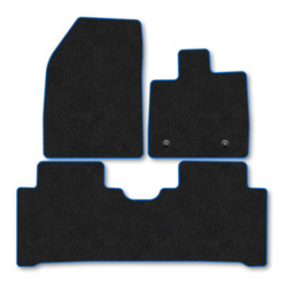 Car Mat Co Byd Atto 3 (2025+) Premium Car Mats Tufted-Pile Carpet Blue Trim Tailored Fit Car Accessories Durable Set from B&Q