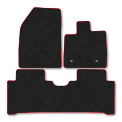 Car Mat Co Byd Atto 3 (2025+) Premium Car Mats Tufted-Pile Carpet Red Trim Tailored Fit Car Accessories Durable Set from B&Q