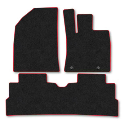 Car Mat Co Byd Dolphin Surf (2025+) Premium Car Mats Tufted-Pile Carpet Red Trim Tailored Fit Car Accessories Durable Set from B&Q