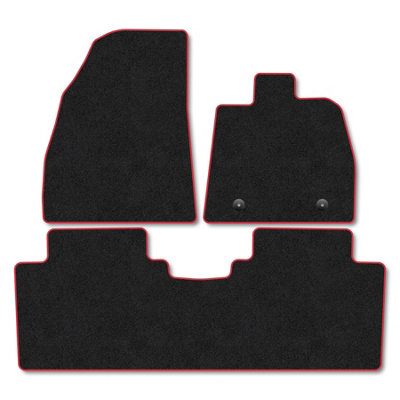 Car Mat Co Byd Seal (2024+) Premium Car Mats Tufted-Pile Carpet Red Trim Tailored Fit Car Accessories Durable Set from B&Q