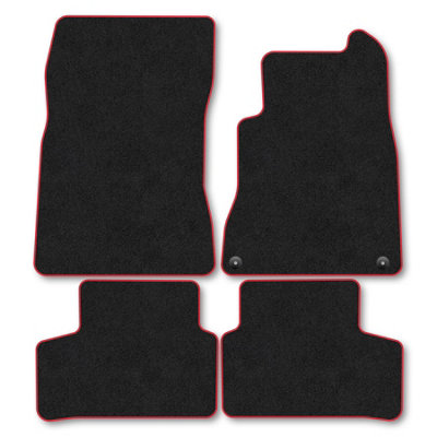 Car Mat Co Mercedes Gla (H247) (2020+) Premium Car Mats Tufted-Pile Carpet Red Trim Tailored Fit Car Accessories Durable Set from B&Q