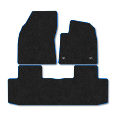 Car Mat Co Mg S5 (2025+) Premium Car Mats Tufted-Pile Carpet Blue Trim Tailored Fit Car Accessories Durable Set from B&Q