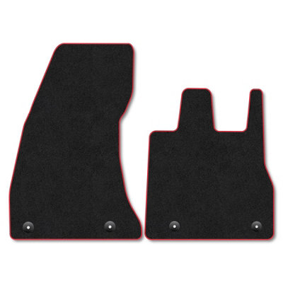 Car Mat Co Mg Cyberster (2024+) Premium Car Mats Tufted-Pile Carpet Red Trim Tailored Fit Car Accessories Durable Set from B&Q