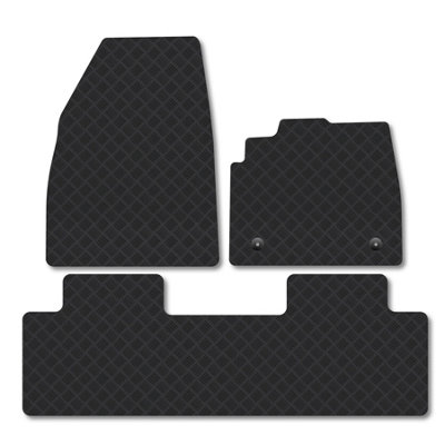 Car Mat Co Renault Scenic (2024+) Heavy-Duty Rubber Car Mats Tailored 5mm Thick Car Accessories Waterproof Non-Slip Durable from B&Q
