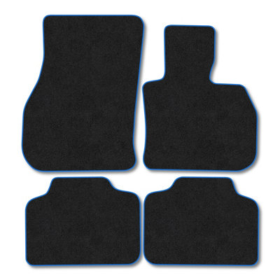 Car Mat Co Mini Countryman (F60) (2017-2023) Car Mats Tailored Fit Blue Trim Accessory Carpet Car Accessories Floor Mats Anti-Slip Front Rear from B&Q
