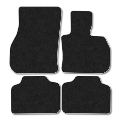 Car Mat Co Mini Countryman (F60) (2017-2023) Car Mats Tailored Fit Grey Trim Accessory Carpet Car Accessories Mats Anti-Slip Front Rear Set from B&Q