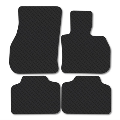 Car Mat Co Mini Countryman (F60) (2017-2023) Rubber Car Mats Tailored Waterproof Car Accessories Durable Front Rear Set Non-Slip from B&Q