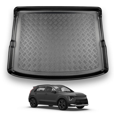 B&Q -  Kia Niro (2022+) (Upper Boot) Boot Liner Tailored Boot Protector Waterproof Accessory Pet Friendly Easy Install All-Weather
