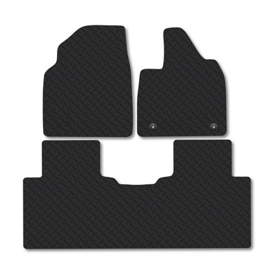 Car Mat Co Leapmotor C10 (2024+) Rubber Car Mats Tailored Waterproof Car Accessories Durable Front Rear Set Non-Slip from B&Q