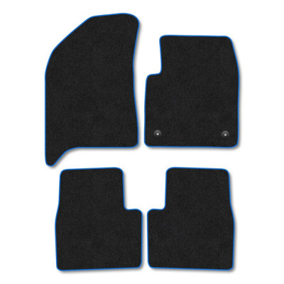 Car Mat Co Vauxhall Frontera (2025+) (Mild-Hybrid) Premium Car Mats Tufted-Pile Carpet Blue Trim Tailored Fit Car Accessories Durable Set from B&Q