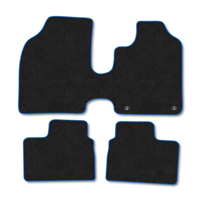 Car Mat Co Leapmotor T03 (2024+) Premium Car Mats Tufted-Pile Carpet Blue Trim Tailored Fit Car Accessories Durable Set from B&Q