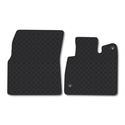 Car Mat Co Nissan Townstar (2022+) Heavy-Duty Rubber Car Mats Tailored 5mm Thick Car Accessories Waterproof Non-Slip Durable from B&Q