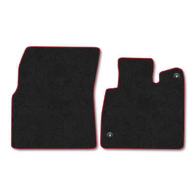 Car Mat Co Nissan Townstar (2022+) Premium Car Mats Tufted-Pile Carpet Red Trim Tailored Fit Car Accessories Durable Set from B&Q