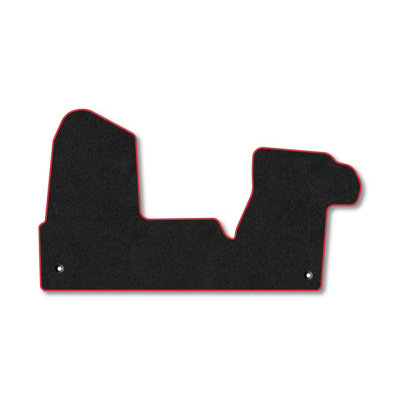 Car Mat Co Nissan Interstar (2025+) Premium Car Mats Tufted-Pile Carpet Red Trim Tailored Fit Car Accessories Durable Set from B&Q