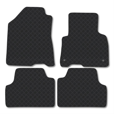 Car Mat Co Kia Soul (2019+) (Ev) Heavy-Duty Rubber Car Mats Tailored 5mm Thick Car Accessories Waterproof Non-Slip Durable from B&Q