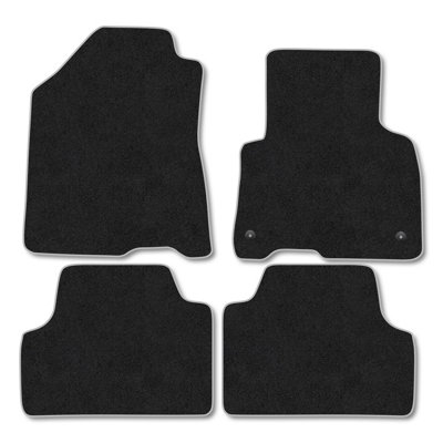 Car Mat Co Kia Soul (2019+) (Ev) Premium Car Mats Tufted-Pile Carpet Grey Trim Tailored Fit Car Accessories Durable Set from B&Q