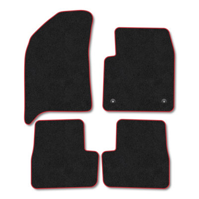 Car Mat Co Fiat Grande Panda (2025+) (Mhev) Only Suitable For Mhev Models Premium Car Mats Tufted-Pile Carpet Red Trim Tailored Fit from B&Q