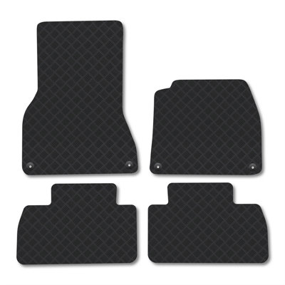 B&Q -  Porsche Macan (2024+) (Ev) Only Suitable For Ev Models Heavy-Duty Rubber Car Mats Tailored 5mm Thick Car Accessories Waterproof