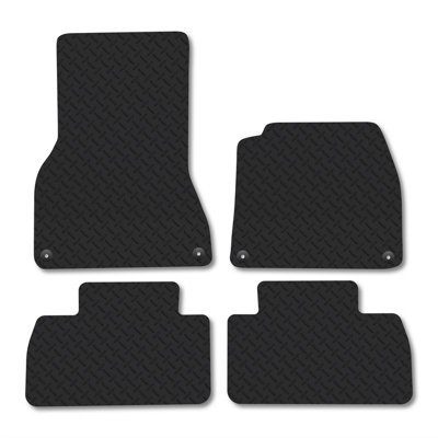 B&Q -  Porsche Macan (2024+) (Ev) Only Suitable For Ev Models Rubber Car Mats Tailored Waterproof Car Accessories Durable  Non-Slip