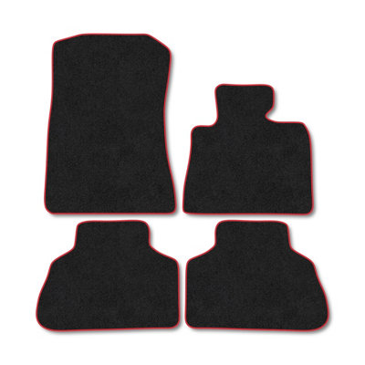 Car Mat Co Bmw X5 (G05) (2020+)  Premium Car Mats Tufted-Pile Carpet Red Trim Tailored Fit Car Accessories Durable Set from B&Q