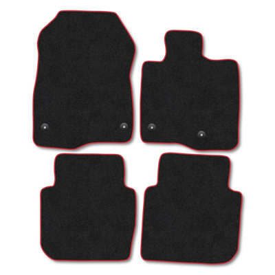 Car Mat Co Honda Cr-V (2023+) (Hybrid) Only Suitable For Hybrid Models Premium Car Mats Tufted-Pile Carpet Red Trim Tailored Fit from B&Q