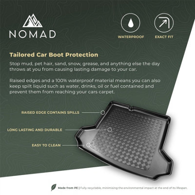 Nomad Leapmotor T03 (2024+) Boot Liner Tailored Boot Protector Waterproof Accessory Pet Friendly Easy Install All-Weather from B&Q