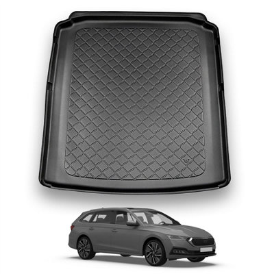 Nomad Skoda Octavia (2020+) (Estate) Fits Boot With Non Adjustable Floor. Not Suitable For Hybrid Models Premium Boot Liner Mat Tailored from B&Q