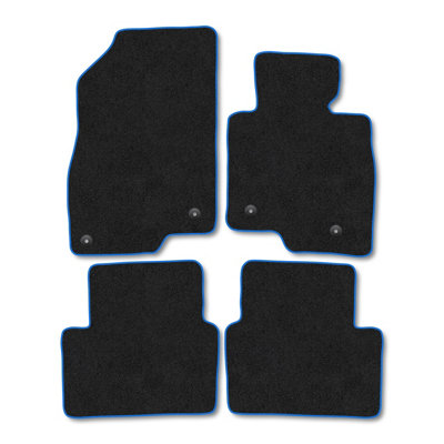 Car Mat Co Mercedes-Benz Eqs (2021+) Premium Car Mats Tufted-Pile Carpet Blue Trim Tailored Fit Car Accessories Durable Set from B&Q