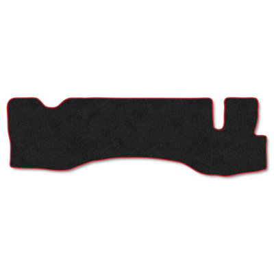 B&Q -  Canter Fuso (2006+) Premium Car Mats Tufted-Pile Carpet Red Trim Tailored Fit Car Accessories Durable Set