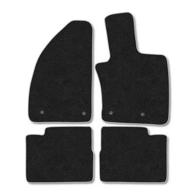 Car Mat Co Fiat Tipo (2016+) Premium Car Mats Tufted-Pile Carpet Grey Trim Tailored Fit Car Accessories Durable Set from B&Q