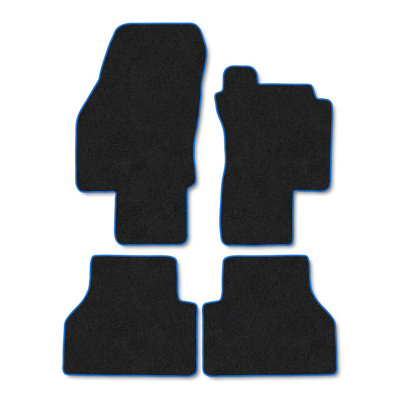 Car Mat Co Ford Transit Connect (2024+) (Flex Cab) Car Mats Tailored Fit Black Trim Accessory Carpet Car Accessories Floor Mats Anti-Slip from B&Q