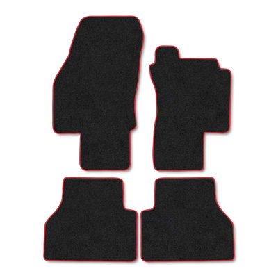 Car Mat Co Ford Transit Connect (2024+) (Flex Cab) Car Mats Tailored Fit Black Trim Accessory Carpet Car Accessories Floor Mats Anti-Slip from B&Q