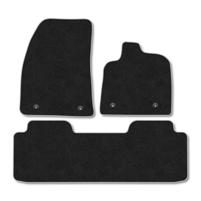 Car Mat Co Mg S6 (2025+) Premium Car Mats Tufted-Pile Carpet Grey Trim Tailored Fit Car Accessories Durable Set from B&Q