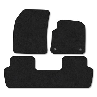 B&Q -  Peugeot 5008 (2017-2024) Premium Car Mats Tufted-Pile Carpet Black Trim Tailored Fit Car Accessories Durable Set