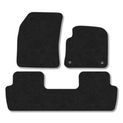 B&Q -  Peugeot 5008 (2017-2024) Premium Car Mats Tufted-Pile Carpet Grey Trim Tailored Fit Car Accessories Durable Set