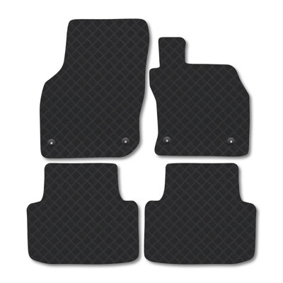 Car Mat Co Skoda Octavia (2020+) (Mhev) Heavy-Duty Rubber Car Mats Tailored 5mm Thick Car Accessories Waterproof Non-Slip Durable from B&Q