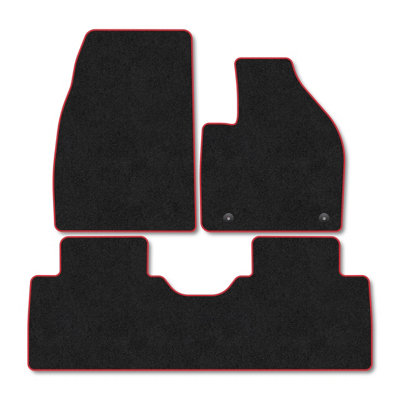 Car Mat Co Leapmotor B10 (2025+) Premium Car Mats Tufted-Pile Carpet Red Trim Tailored Fit Car Accessories Durable Set from B&Q