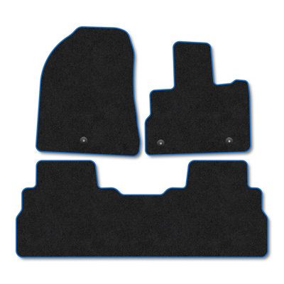 Car Mat Co Kia Ev5 (2025+) Premium Car Mats Tufted-Pile Carpet Blue Trim Tailored Fit Car Accessories Durable Set from B&Q