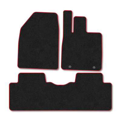 Car Mat Co Byd Atto 2 (2025+) Premium Car Mats Tufted-Pile Carpet Red Trim Tailored Fit Car Accessories Durable Set from B&Q